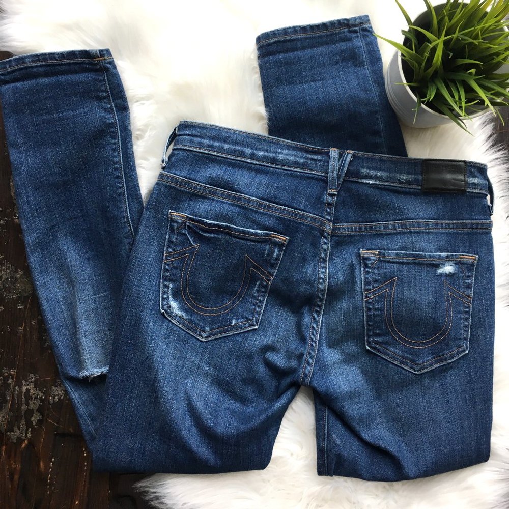 TRUE RELIGION Audrey Slim Boyfriend Jeans 26 x 29 - Picture 5 of 7